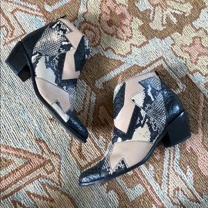 Matisse leather patched booties